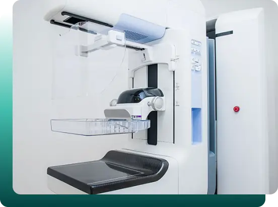 State-of-the-art mammogram equipment, designed for precise breast tissue imaging and early detection of abnormalities.